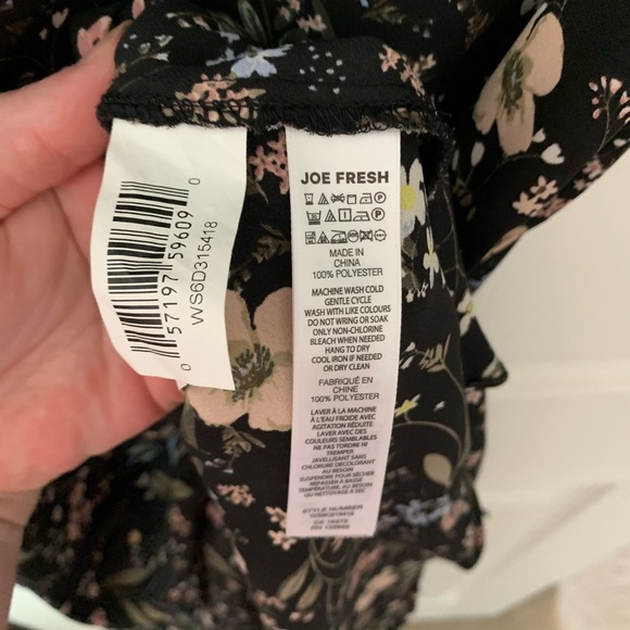 Joe Fresh Black Floral Dress - Picture 8 of 14